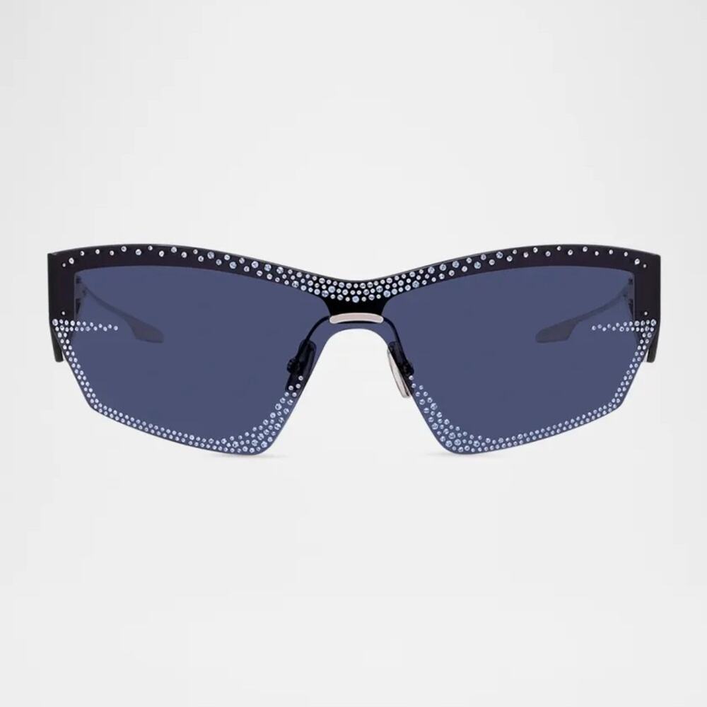 New! Givenchy GV4100US 16V Stylish Blue Rhinestone Sunglasses, Authentic - Picture 3 of 8